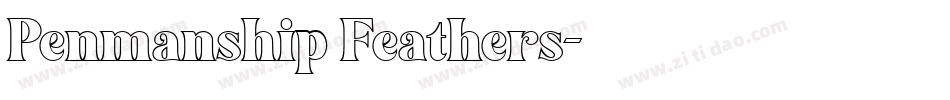 Penmanship Feathers字体转换
